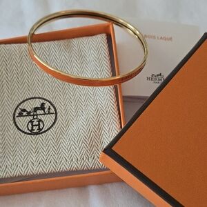 Hermes Bangle, Orange Fruit', Size 70 Interior Diam. 6.8 cm.
